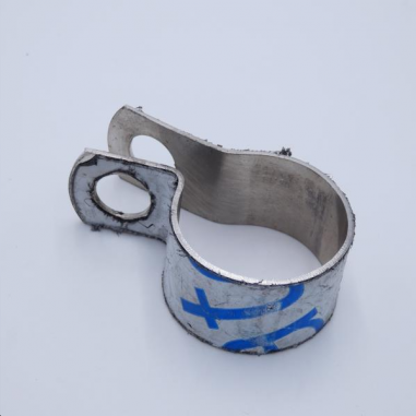 Collier de coude gauche 40 mm inox