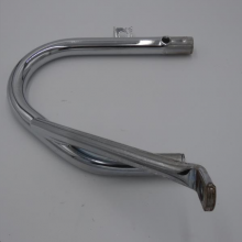 Pare cylindre gauche chromé+support