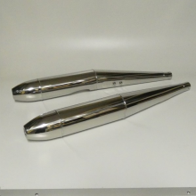 Paire silencieux échappement inox